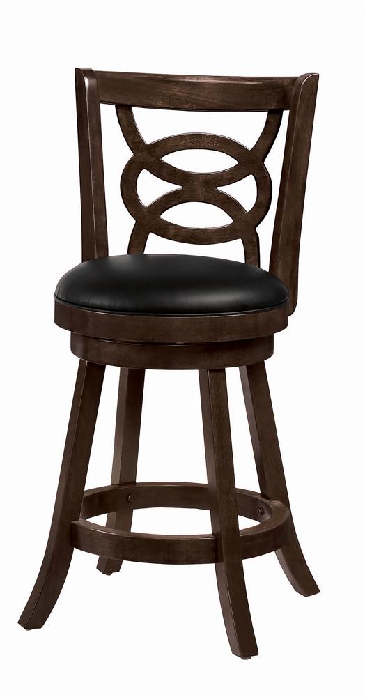 G101929 - Swivel Upholstered Seat Cappuccino Stools