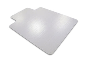 Cleartex Ultimat Polycarbonate Clear Chair mat for Low & Medium Pile Carpets up to 1/2"  , Rectangular with Front Lipped Area for Under Desk Protection, Floor Mats, FloorTexLLC, - ReeceFurniture.com - Free Local Pick Ups: Frankenmuth, MI, Indianapolis, IN, Chicago Ridge, IL, and Detroit, MI