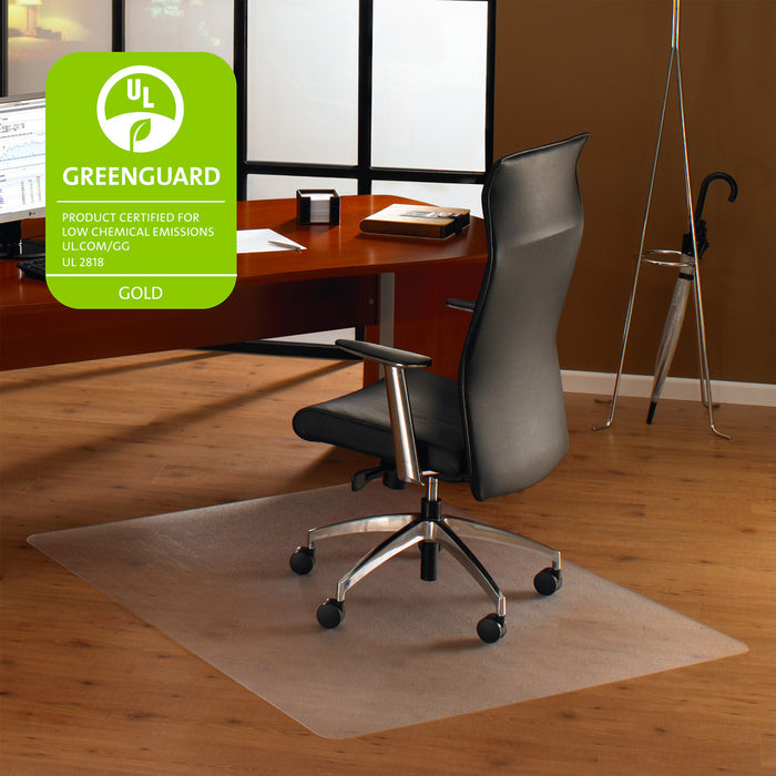 Cleartex Ultimat Polycarbonate Rectangular Chair mat for Hard Floors (48" X 53")
