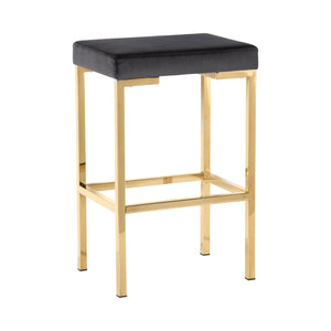 G182918 - Backless Stools - Rose Gold And Green or Rose Gold And Charcoal Grey - ReeceFurniture.com