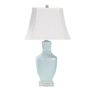 Ceramic Table Lamp 31", Gray/Blue - ReeceFurniture.com