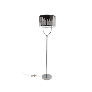 Stainless Steel 59"  Floor Lamp, Double Bulb, Silver-Kd - ReeceFurniture.com