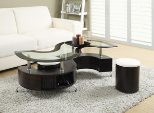 G720218 - Delange 3-Piece Coffee Table And Stools Set - Cappuccino - ReeceFurniture.com