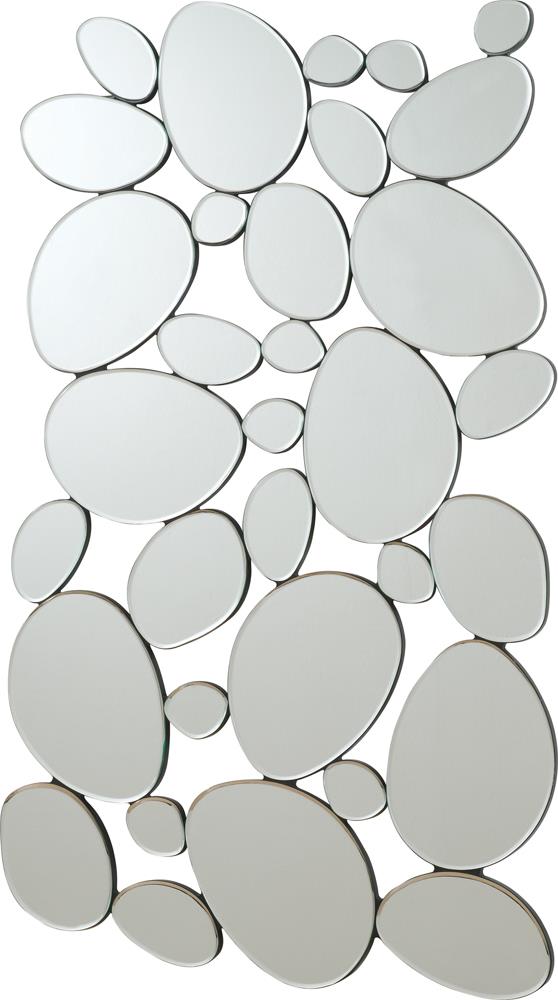 G901791 - Pebble-Shaped Decorative Mirror - Silver - ReeceFurniture.com