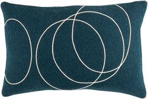Solid Bold Pillow Kit - Dark Blue, Cream - Poly - SB033 - ReeceFurniture.com