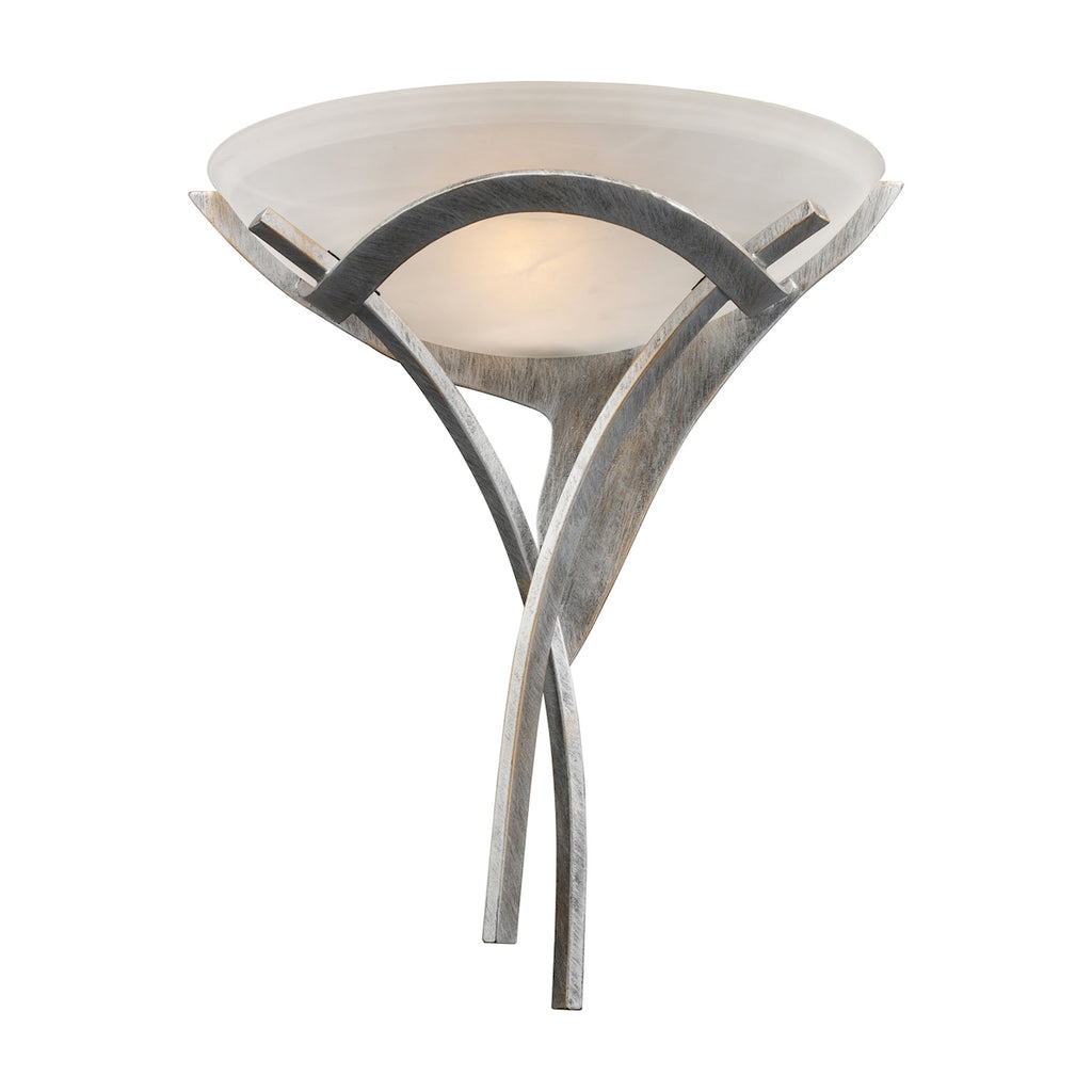 Aurora - Sconce - Tarnished Silver - ReeceFurniture.com