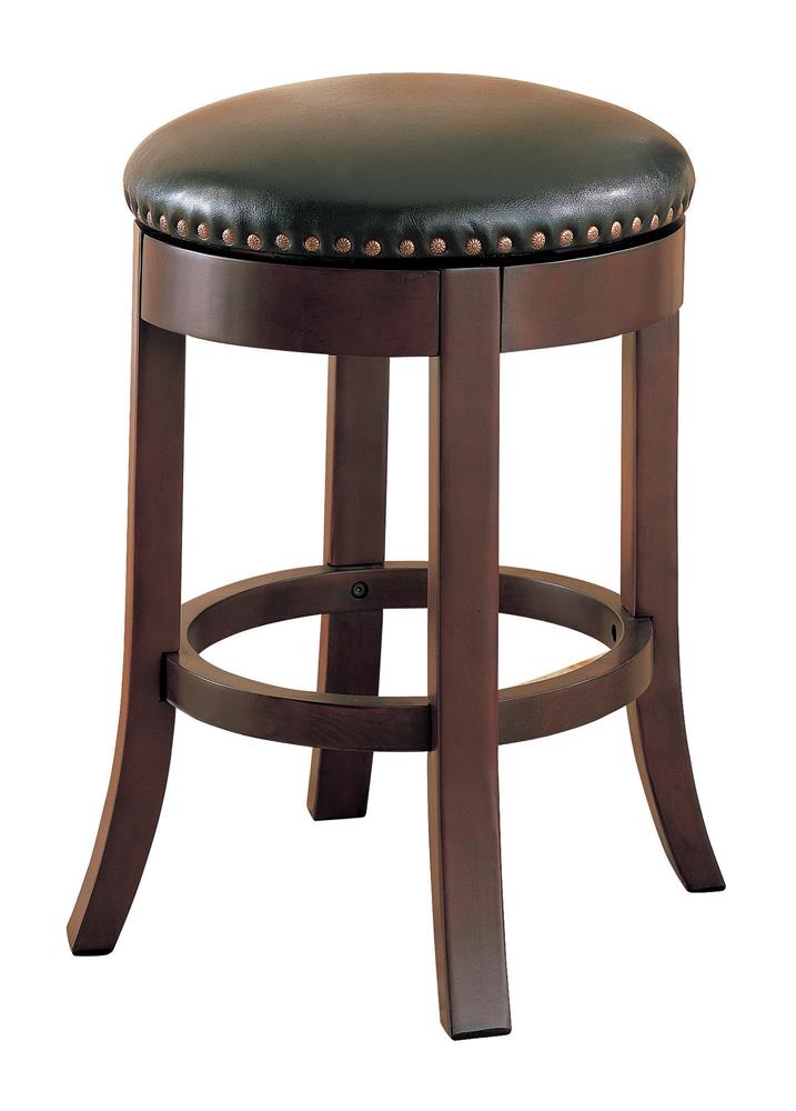 G101059 - Swivel Counter Height Stools With Upholstered Seat Brown - ReeceFurniture.com