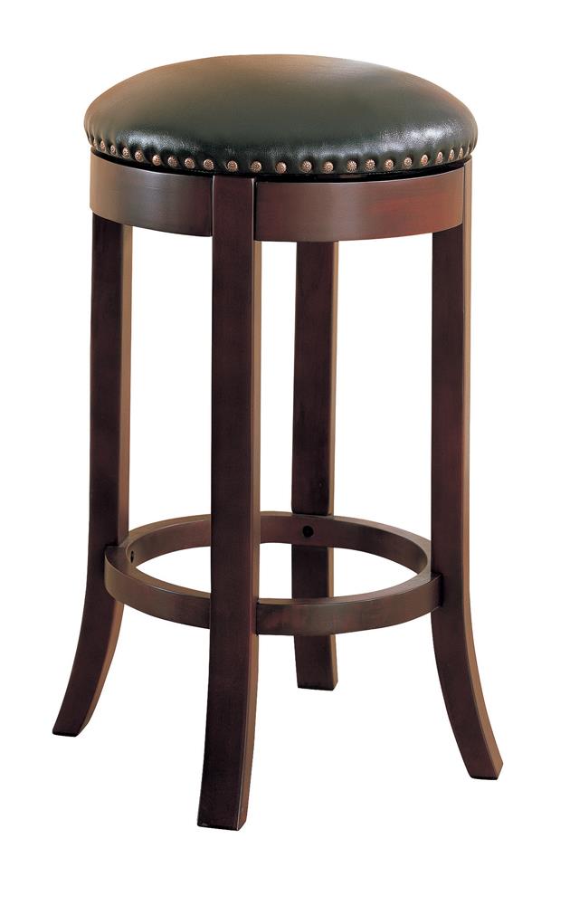 G101060 - Swivel Bar Stools With Upholstered Seat Brown