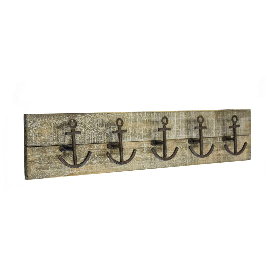 Anchor Hooks On Wood Plank Ds - ReeceFurniture.com