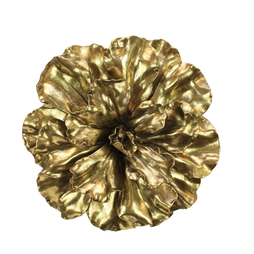 Gold Wall Flower 20" - ReeceFurniture.com