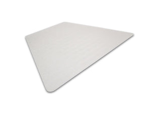 Cleartex Ultimat Polycarbonate Corner Workstation Chair mat for Low & Medium Pile Carpets up to 1/2" (48" X 60" ), Floor Mats, FloorTexLLC, - ReeceFurniture.com - Free Local Pick Ups: Frankenmuth, MI, Indianapolis, IN, Chicago Ridge, IL, and Detroit, MI