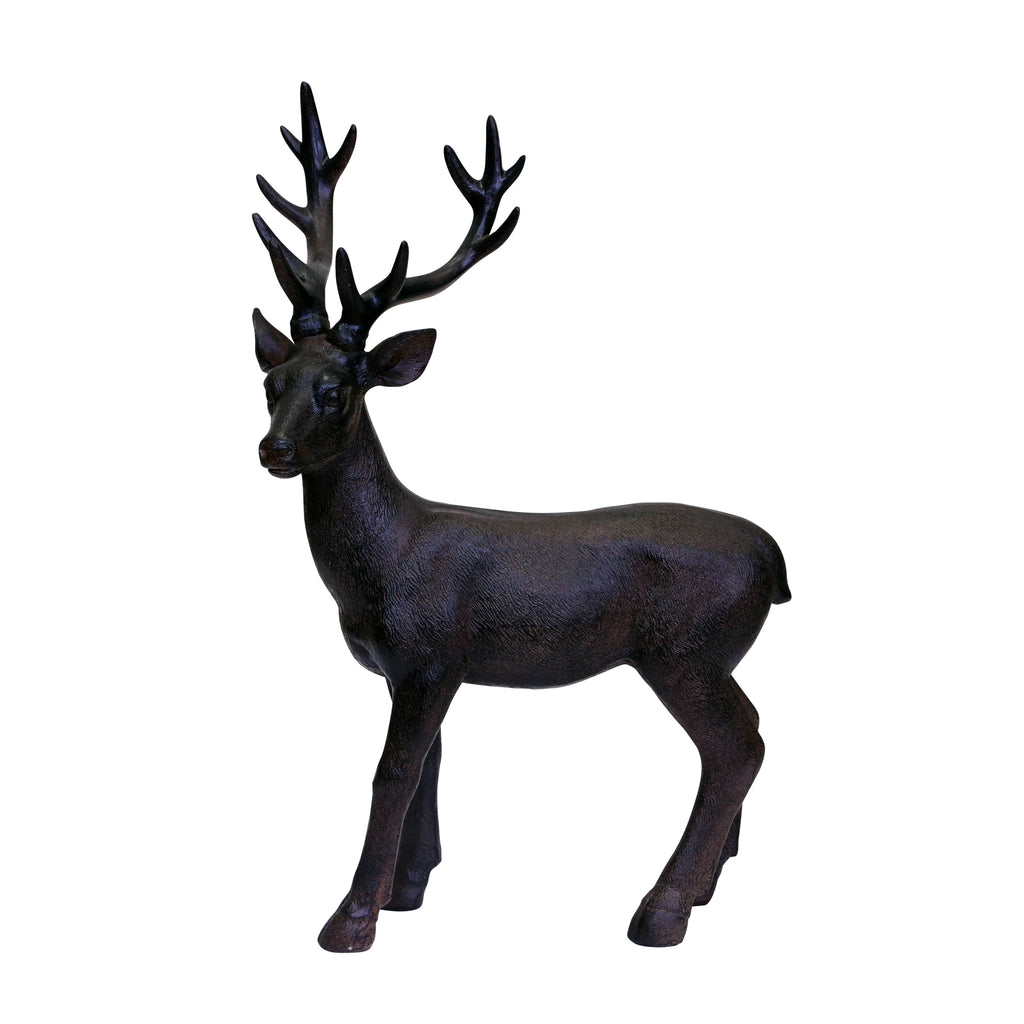 Brown Resin Deer, Standing - ReeceFurniture.com
