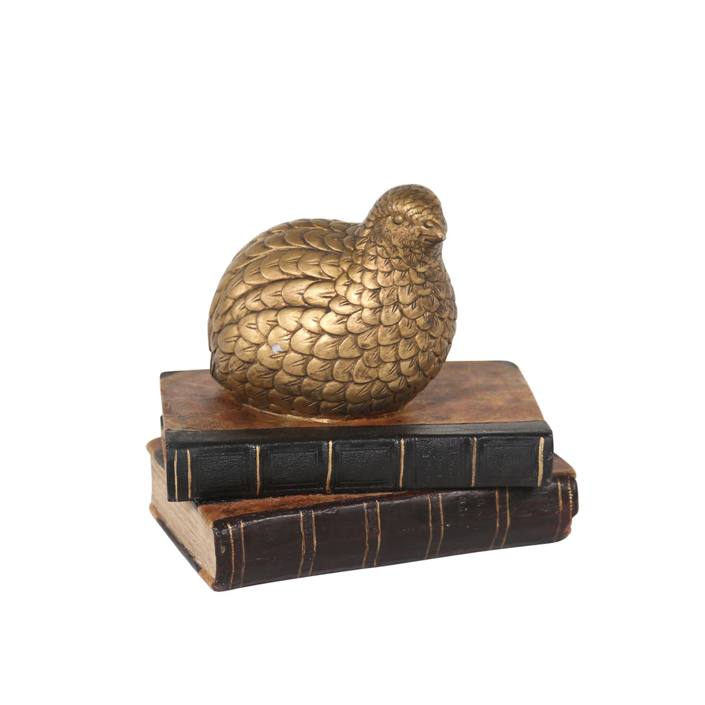 Resin Bird On Books Ds - ReeceFurniture.com