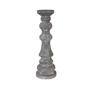 Gray Cement Candle Holder 24 - ReeceFurniture.com