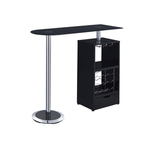 G120451 - Revolving Bar Table - Black or White - ReeceFurniture.com