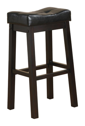 G120519 - Upholstered Stools Black And Cappuccino - ReeceFurniture.com