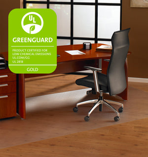 Cleartex XXL Polycarbonate Square General Office Mat For Hard Floors & Low To Medium Pile Carpets (60" x 60"), Floor Mats, FloorTexLLC, - ReeceFurniture.com - Free Local Pick Ups: Frankenmuth, MI, Indianapolis, IN, Chicago Ridge, IL, and Detroit, MI