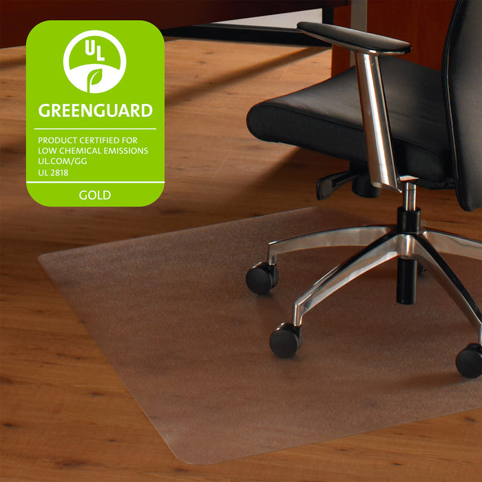 Cleartex Ultimat, Polycarbonate Corner Workstation Chair mat for Hard Floors (48" X 60")