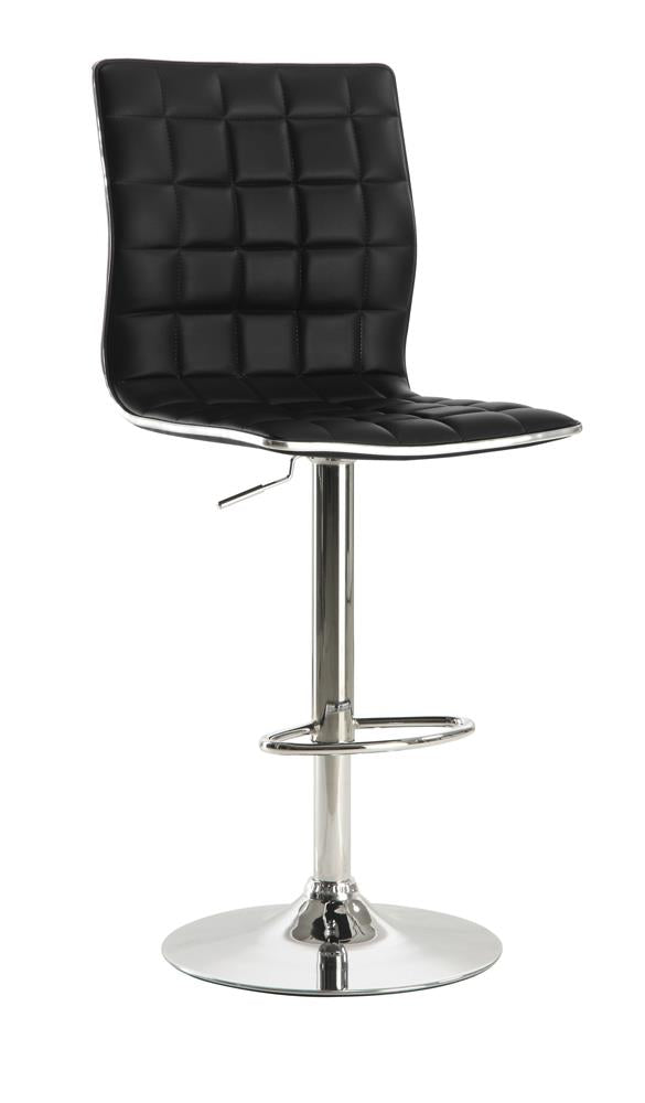 G122087 - Faux Leather Adjustable Height Bar Stool - ReeceFurniture.com