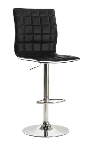 G122087 - Faux Leather Adjustable Height Bar Stool - ReeceFurniture.com