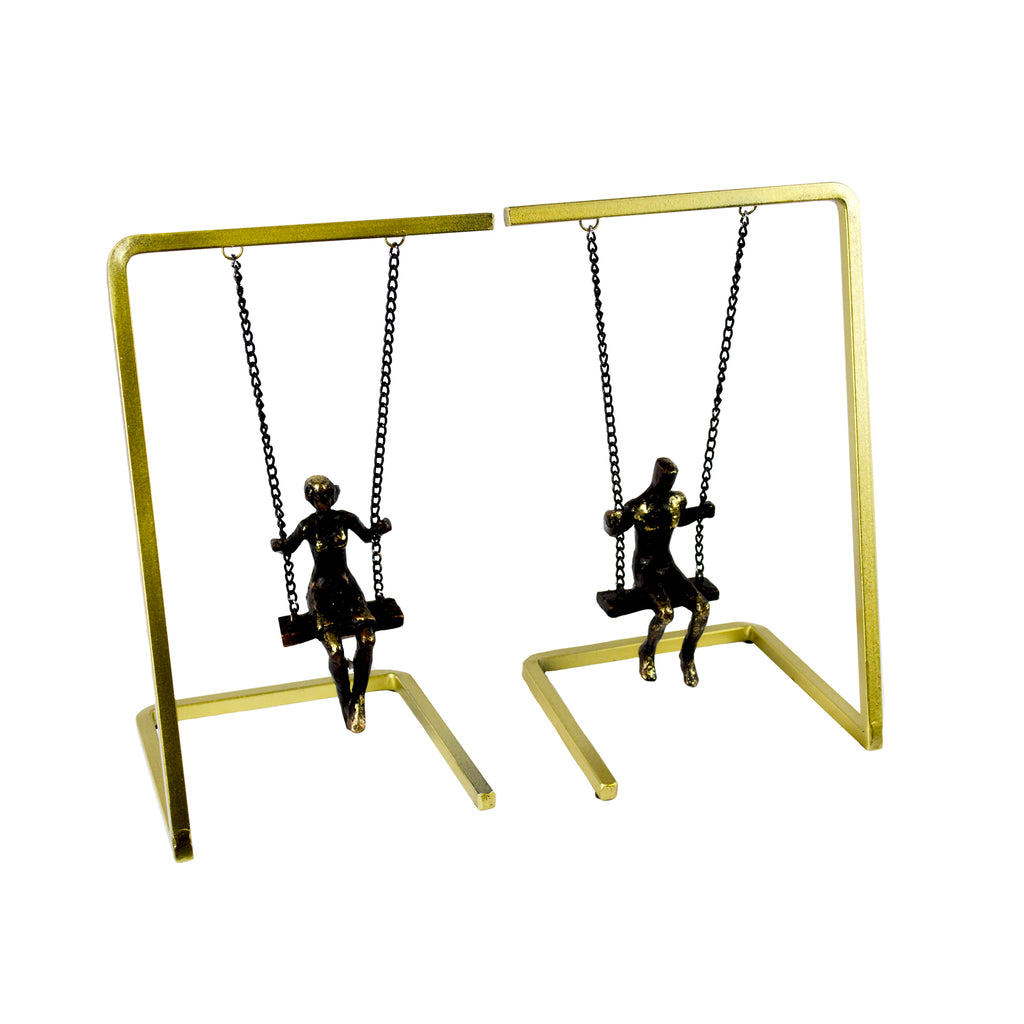 S/2 Swinging People Bookends - ReeceFurniture.com