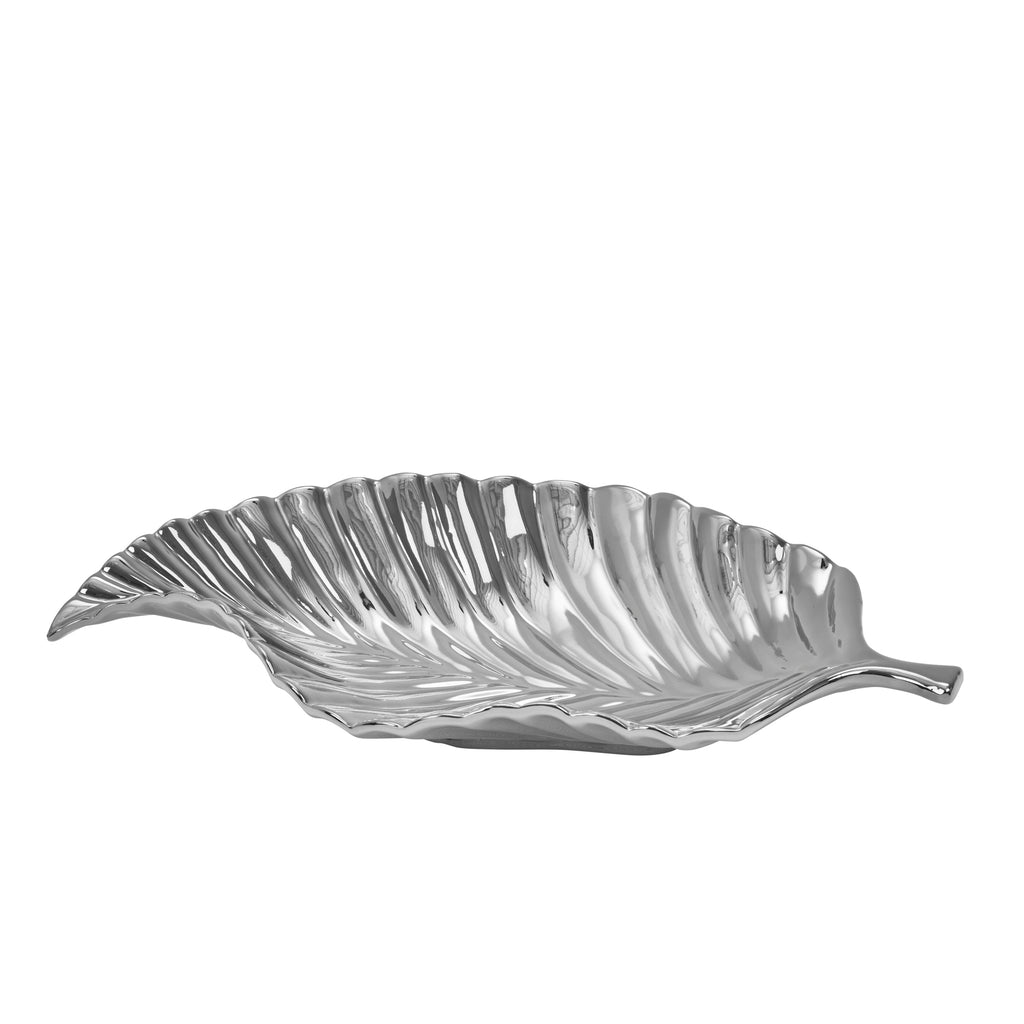 Ceramic Leaf Tray, Silver Birch - ReeceFurniture.com