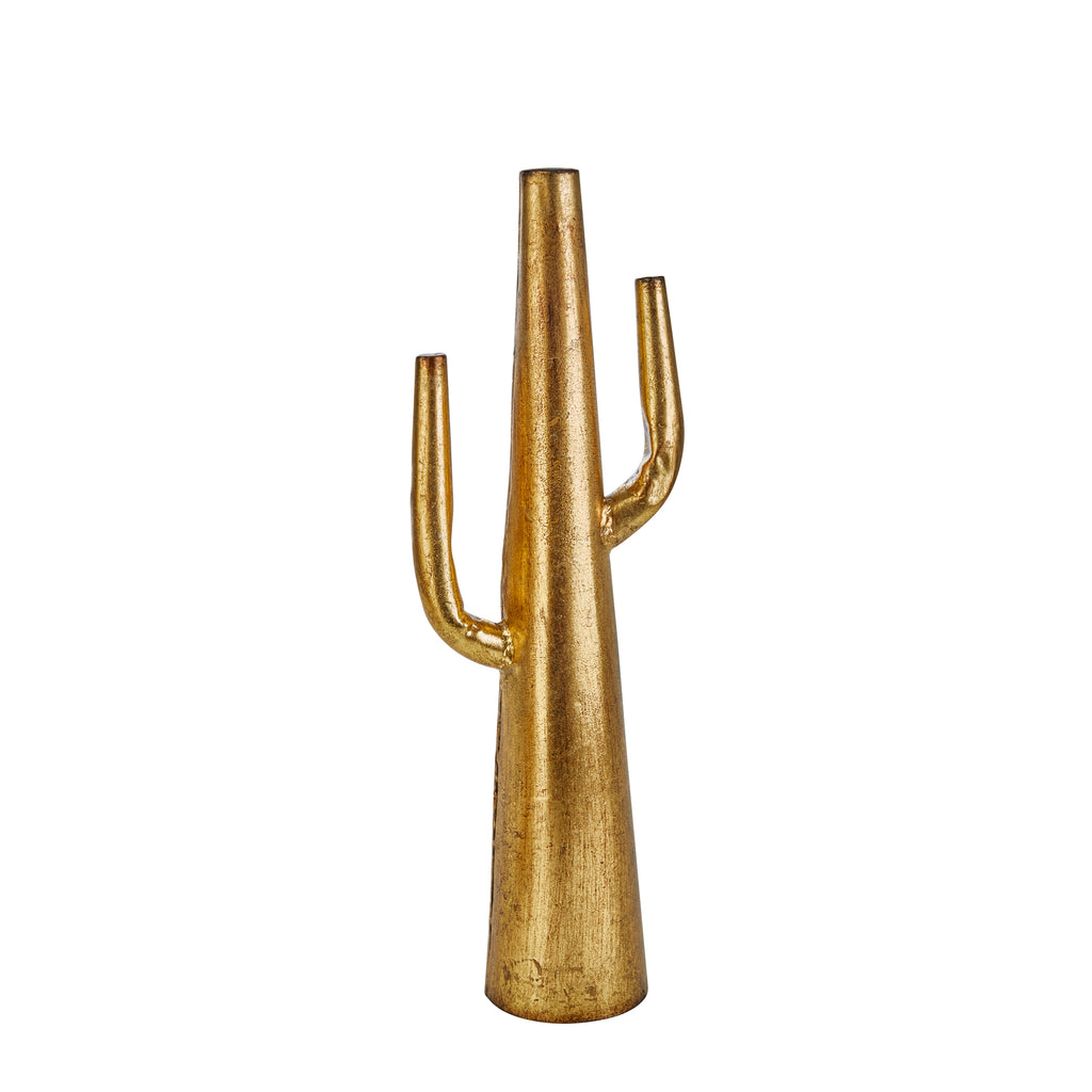 Gold Metal Cactus 19.75" - ReeceFurniture.com