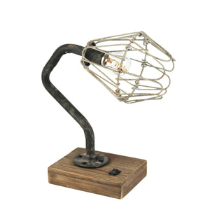 Industrial Metal Table Lamp Ds - ReeceFurniture.com