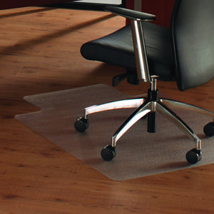Cleartex Anti-Slip UnoMat Clear Chair mat for Polished or High Gloss Hard Floors, Very Low Pile Carpets and Carpet Tiles, Rectangular with Front Lipped Area for Under Desk Protection, Floor Mats, FloorTexLLC, - ReeceFurniture.com - Free Local Pick Ups: Frankenmuth, MI, Indianapolis, IN, Chicago Ridge, IL, and Detroit, MI
