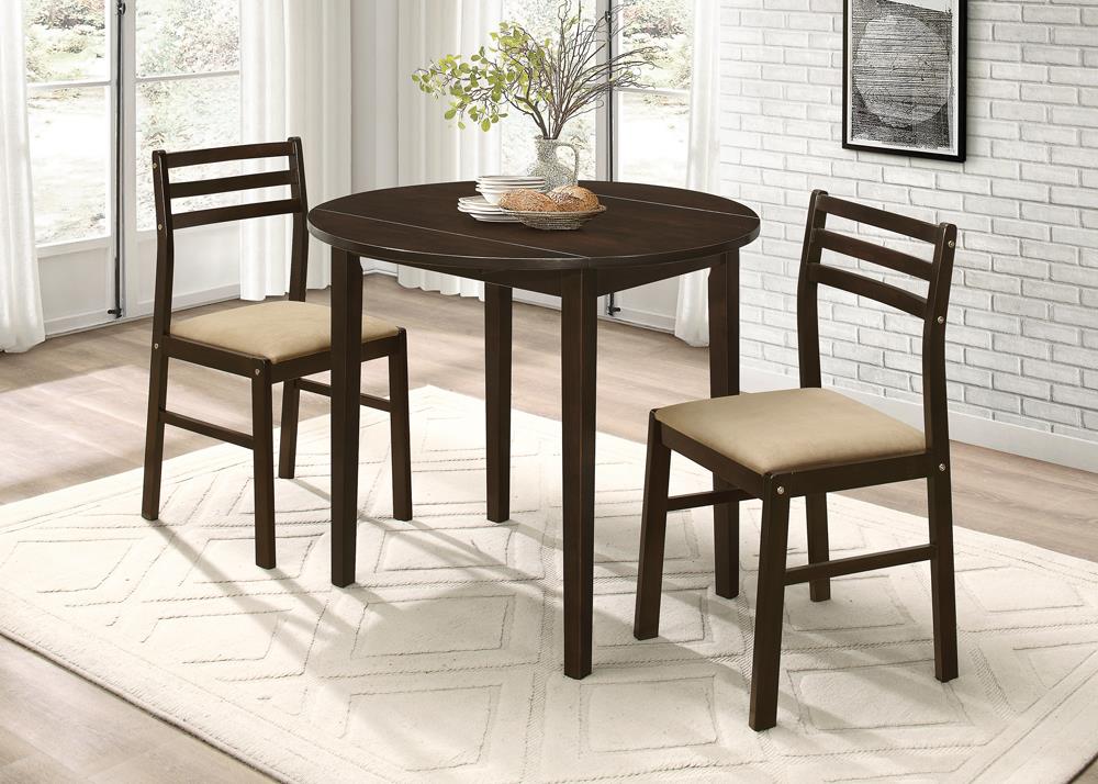 G130005 - Drop Leaf Breakfast Table with 2 Chairs - ReeceFurniture.com