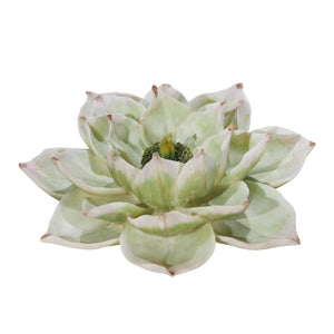 Green Lotus Wall Flower 14.25" - ReeceFurniture.com