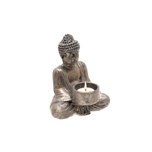Seated Buddha Tealight Candleholder - ReeceFurniture.com