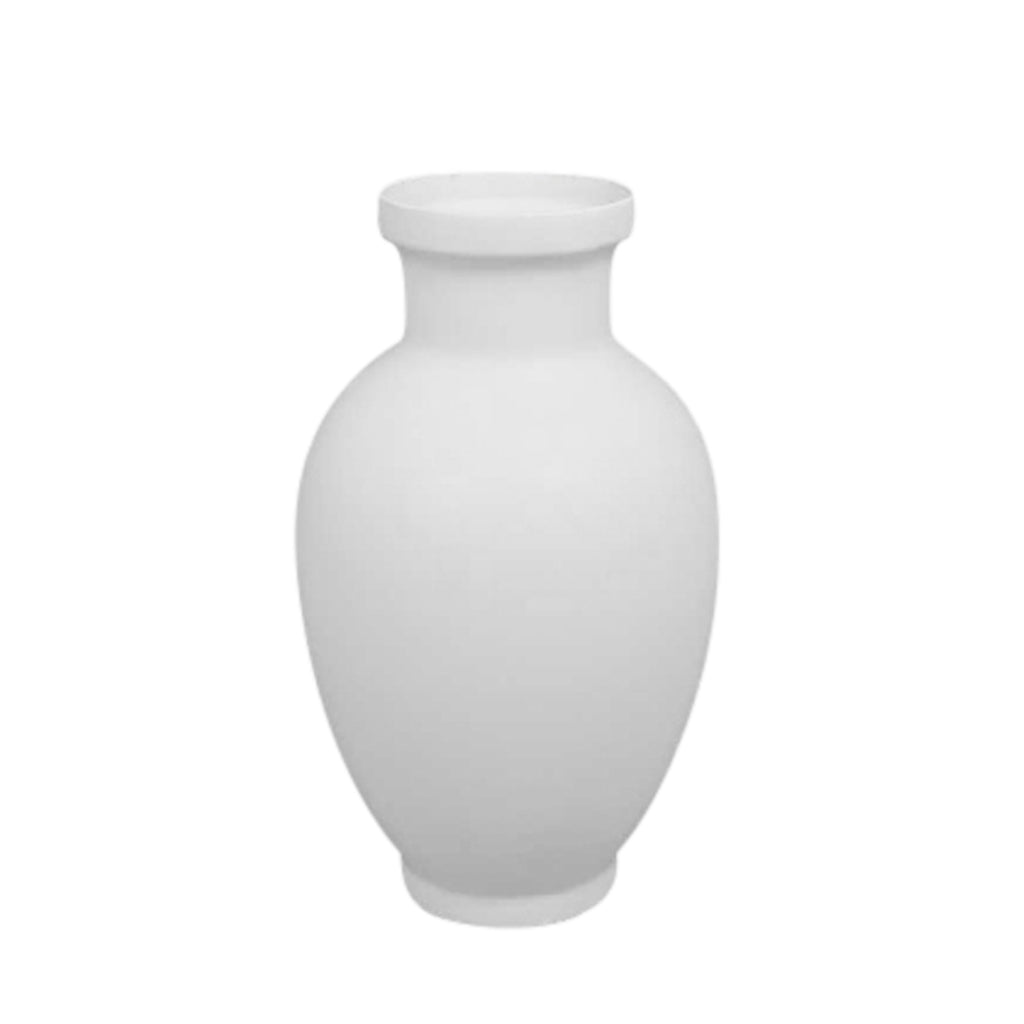 Matte White Ceramic Vase 19.5" Ds - ReeceFurniture.com