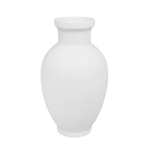 Matte White Ceramic Vase 15.75" - ReeceFurniture.com