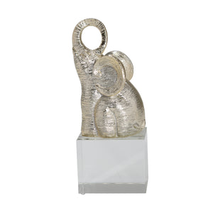 Gold Elephant On Crystal Base - ReeceFurniture.com