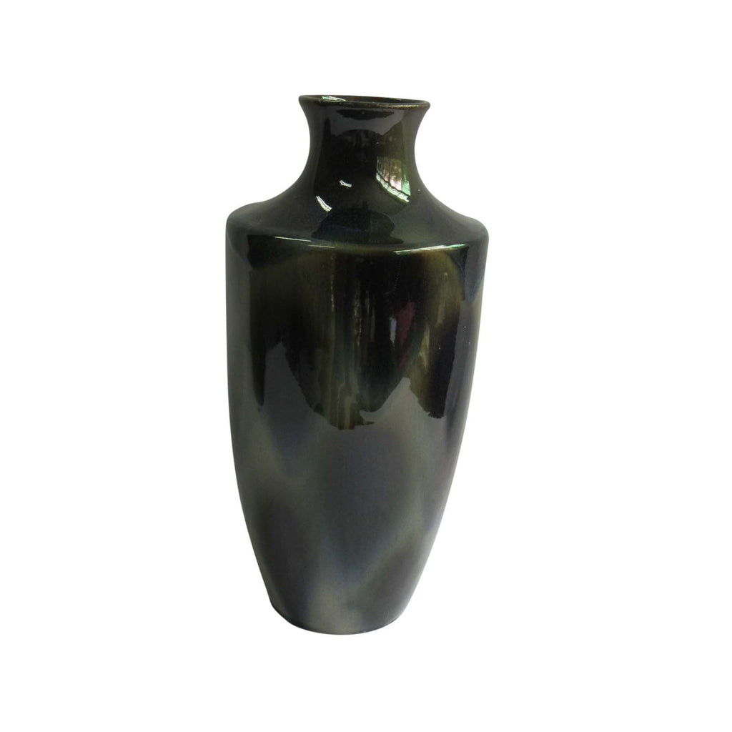 Shadowed Green Ceramic Vase 15.75" - ReeceFurniture.com