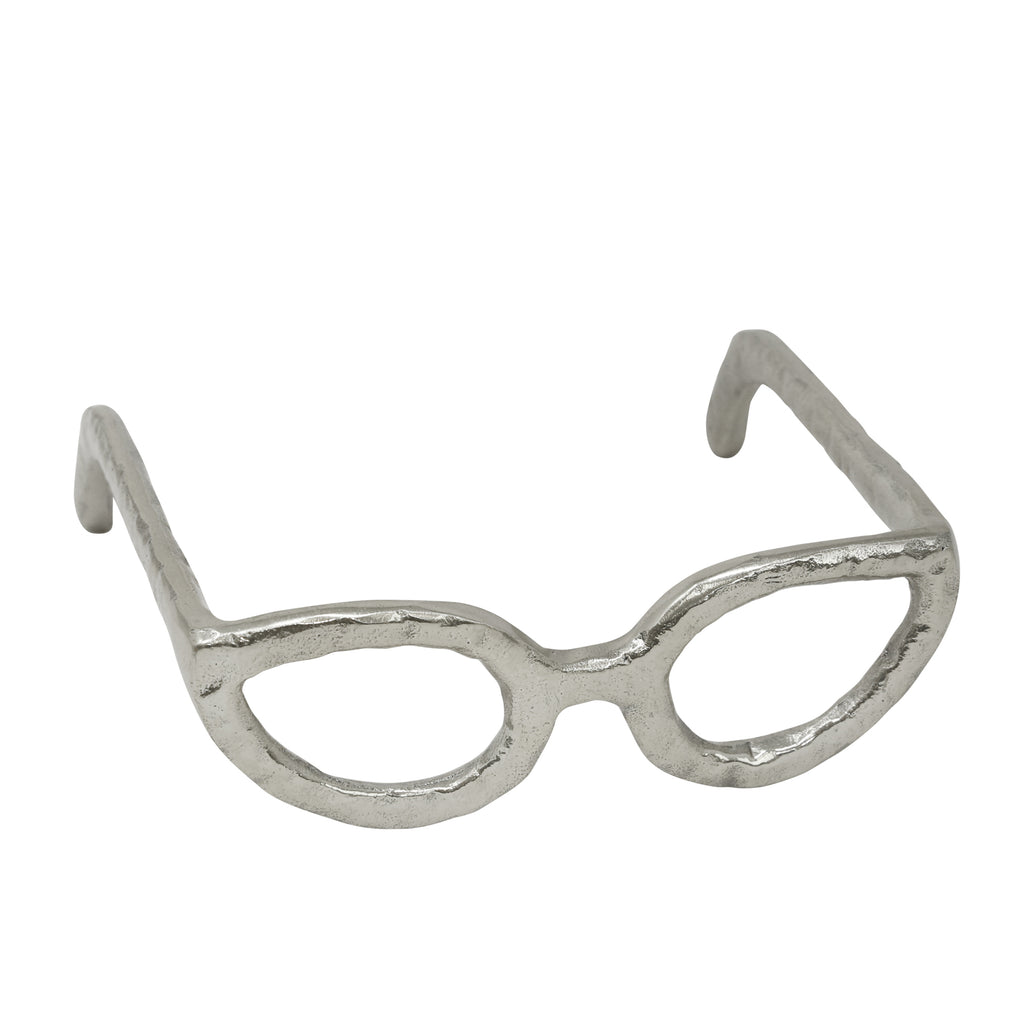 Silver Glasses Sculpture - ReeceFurniture.com