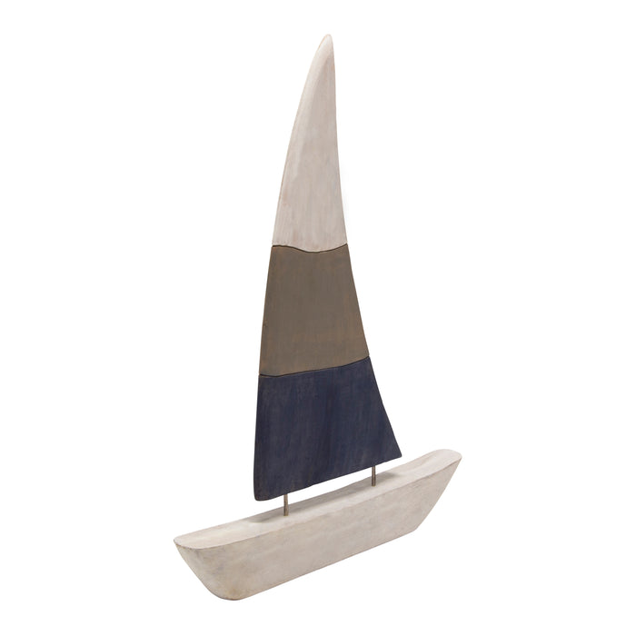 Mango Wood Sailboat 27"