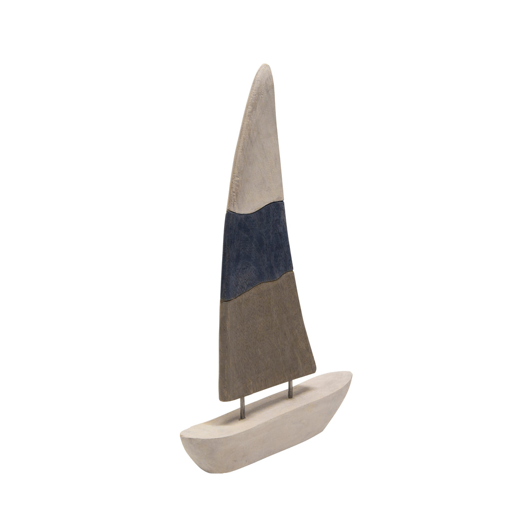 Mango Wood Sailboat 19" - ReeceFurniture.com