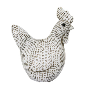 Gray Spotted Chicken 8.25" - ReeceFurniture.com