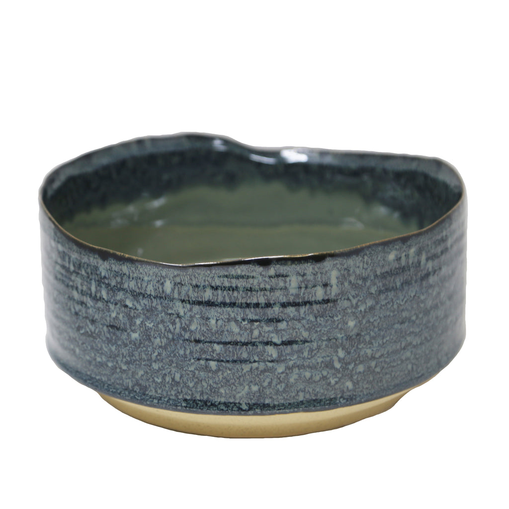 Beige/Blue Planter 10.75" - ReeceFurniture.com
