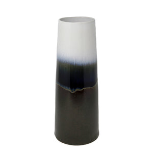 White/Blue Layered Vase 15.75" - ReeceFurniture.com
