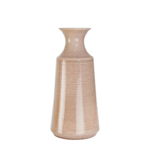 Beige Ceramic Vase - ReeceFurniture.com