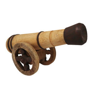 Wooden Cannon Decor, Brown - ReeceFurniture.com