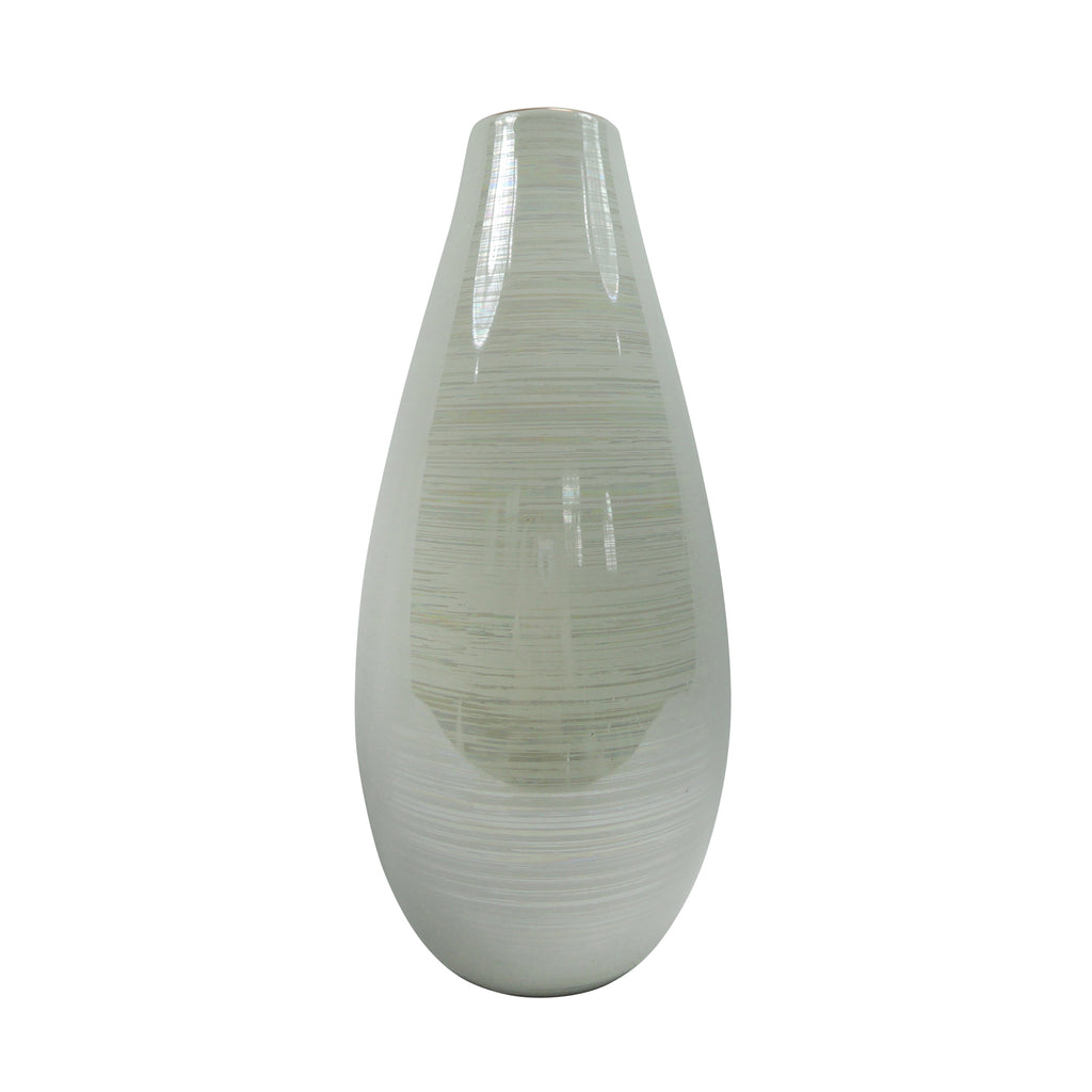 Ceramic 12.5" Vase, Multi - ReeceFurniture.com
