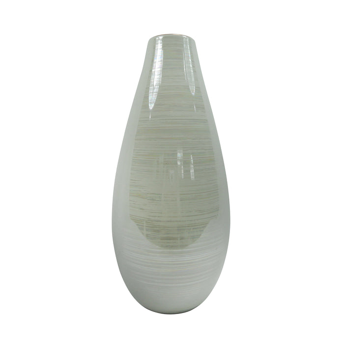 Ceramic 12.5" Vase, Multi