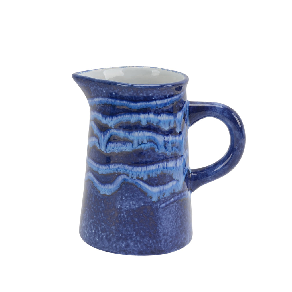 Ceramic Pitcher 6", Blue - ReeceFurniture.com