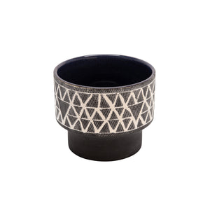 Ceramic 4.5" Planter Gray - ReeceFurniture.com