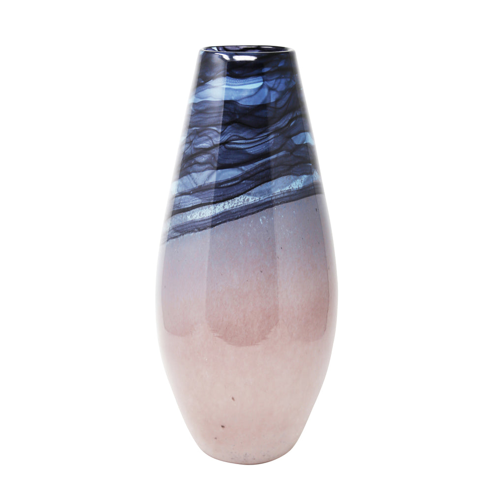 Glass Vase 20", Multi - ReeceFurniture.com