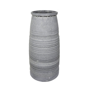 Ceramic 13.75" Vase, Gray - ReeceFurniture.com